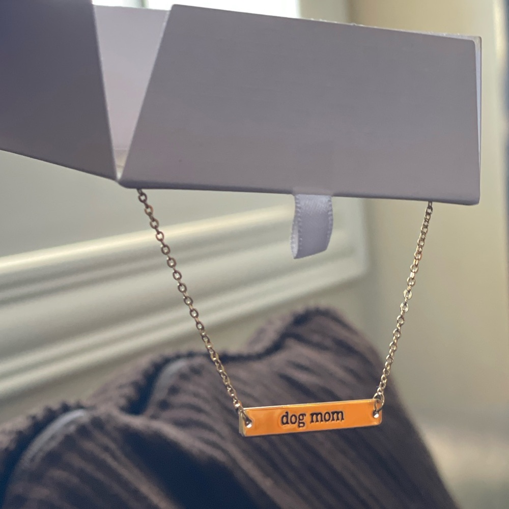 Dog Mom Gold Necklace — Olivia and Jackson - Picture 12 of 15